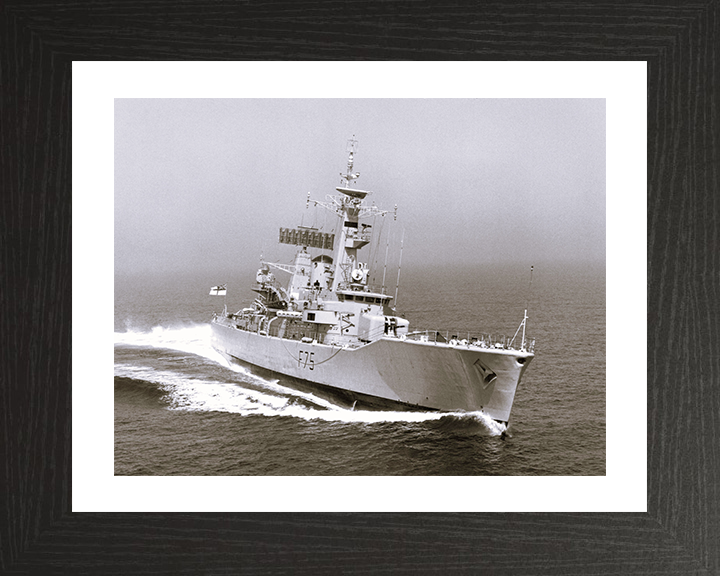 HMS Charybdis (F75) Photo Print - Underway 1976 - Royal Navy Leander Class Frigate