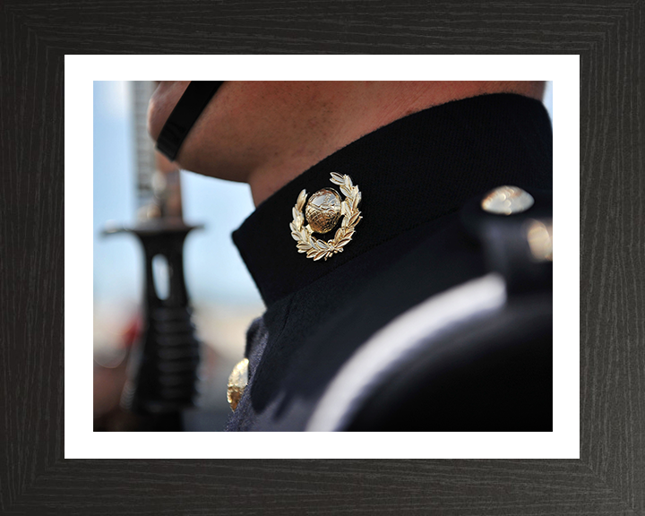 Royal Marine Commando number one uniform closeup Photo Print - Kings Squad Hampshire Prints 10 x 8 Black Frame Yes