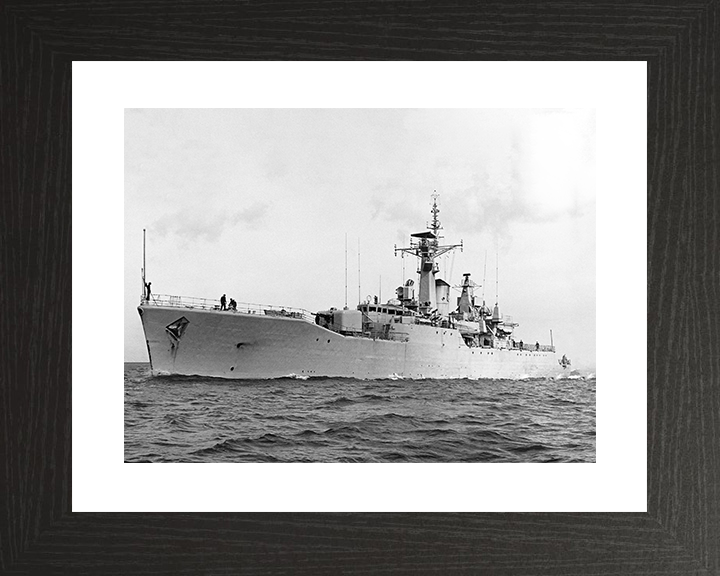 HMS Berwick (F115) Royal Navy Rothesay Class Frigate Port Side View Photo Print Wall Art Decor Posters, Prints, & Visual Artwork Hampshire Prints 10 x 8 Black Frame Yes