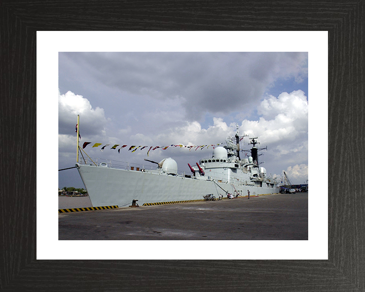 HMS Newcastle (D87) Photo Print - Ho Chi Min City Port - Royal Navy Type 42 Destroyer