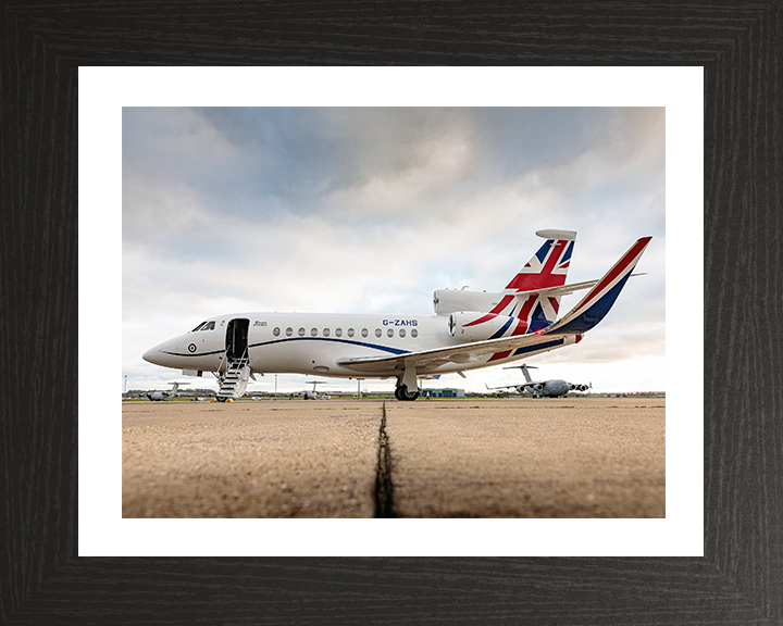 RAF Envoy IV CC Mk1 at RAF Northolt Photo Print - Royal Air Force Aircraft Hampshire Prints 10 x 8 Black Frame Yes