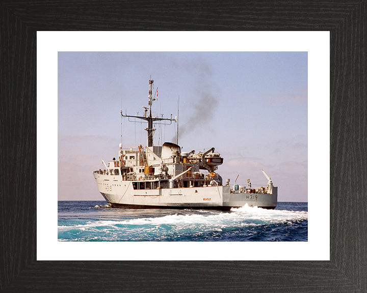 HMS Beagle (H319) Photo Print - At Sea 1999 - Royal Navy Bulldog Class Survey Vessel