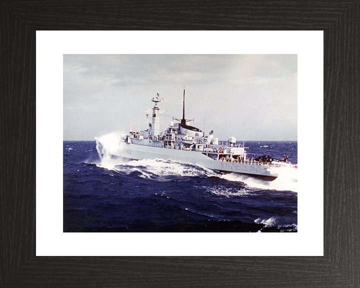 HMS Ardent (F184) Royal Navy Type 21 Frigate In Heavy Seas Photo Print Wall Art Decor Posters, Prints, & Visual Artwork Hampshire Prints 10 x 8 Black Frame Yes