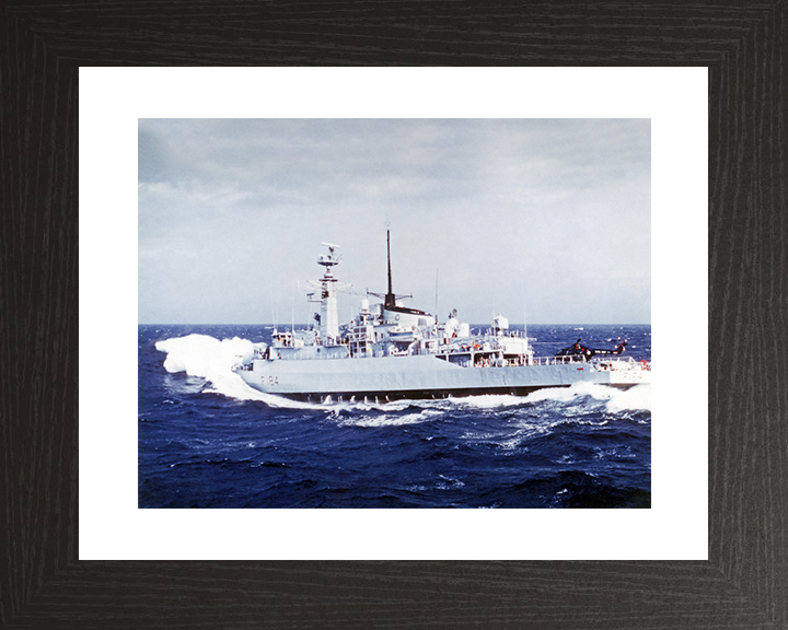 HMS Ardent (F184) Royal Navy Type 21 Frigate In Rough Sea Photo Print Wall Art Decor Posters, Prints, & Visual Artwork Hampshire Prints 10 x 8 Black Frame Yes