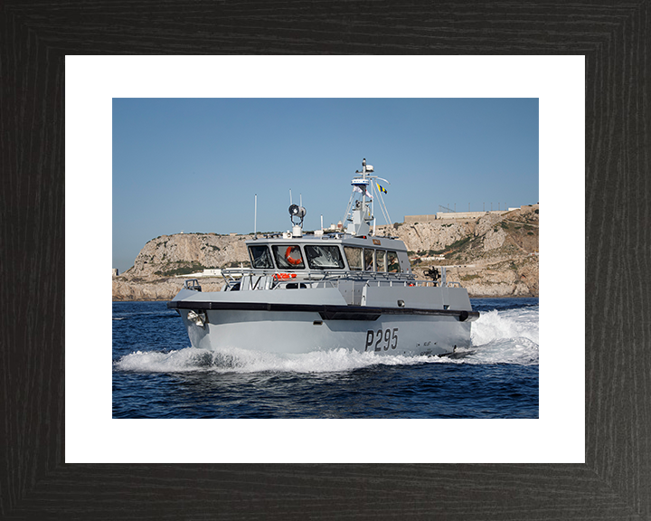HMS Cutlass (P295) Royal Navy Cutlass Class Patrol Vessel Underway Photo Print Wall Art Decor Posters, Prints, & Visual Artwork Hampshire Prints 10 x 8 Black Frame Yes