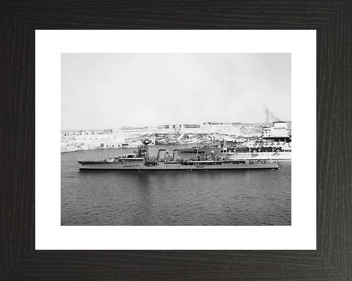 HMS Coventry (D43) Royal Navy C Class Light Cruiser Port side Photo Print Wall Art Decor Posters, Prints, & Visual Artwork Hampshire Prints 10 x 8 Black Frame Yes