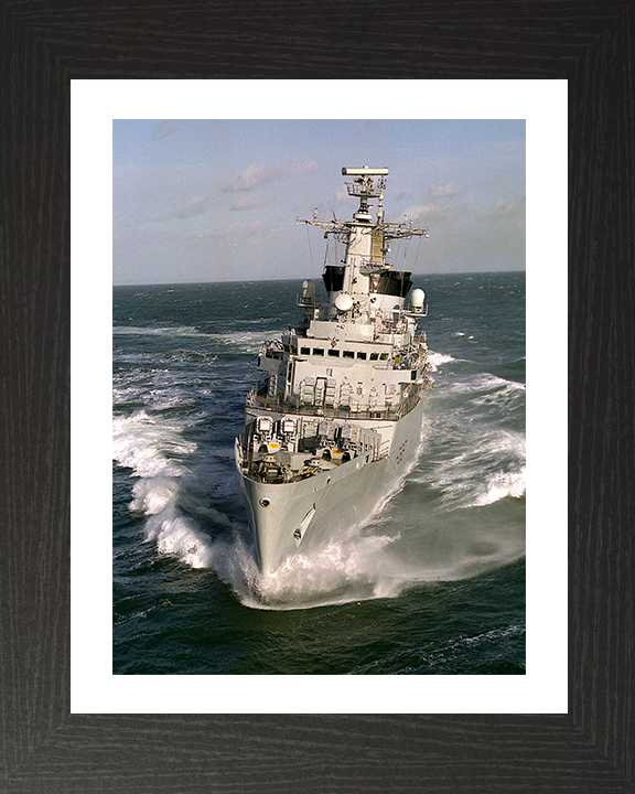 HMS Broadsword (F88) Photo Print - Bow View at Sea - Royal Navy Type 22 Frigate