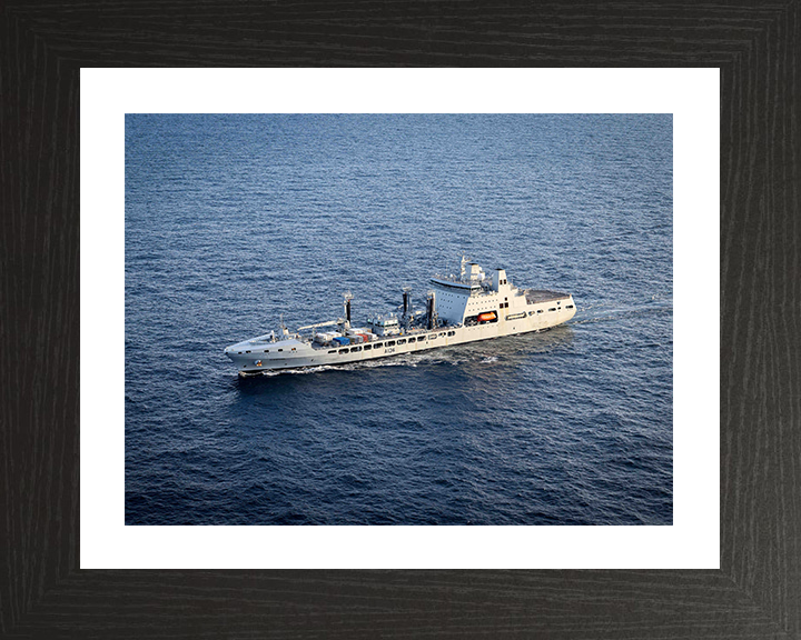 RFA Tidespring (A136) Photo Print - at Sea 2025 - Royal Fleet Auxiliary Tide Class Tanker Hampshire Prints 10 x 8 Black Frame Yes