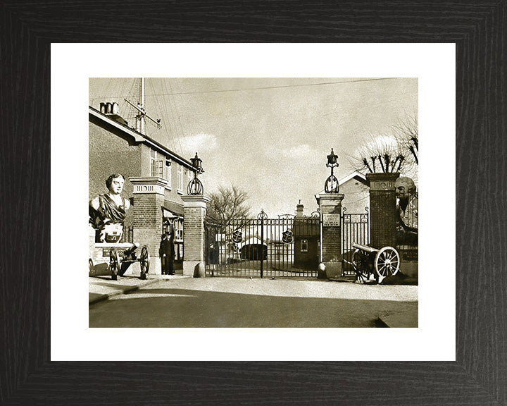 HMS Ganges Main Gate | Photo Print | Framed Print | Poster | Training Establishment | Royal Navy Hampshire Prints
