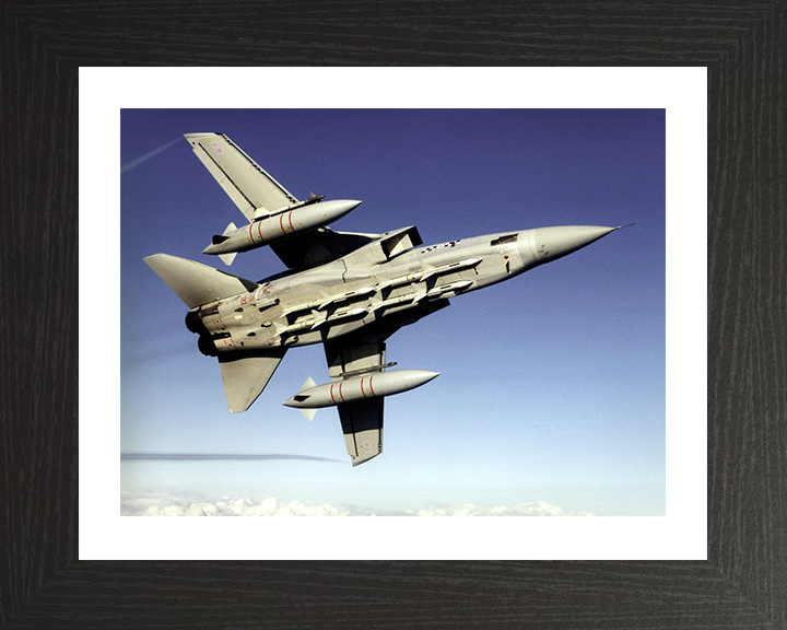RAF Tornado F3 In Flight 2004 Photo Print - Royal Air Force Aircraft Posters, Prints, & Visual Artwork Hampshire Prints 10 x 8 Black Frame Yes