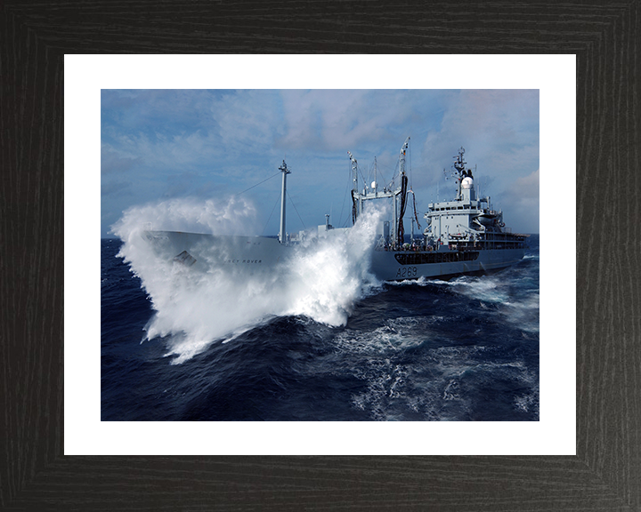 RFA Grey Rover (A269) Photo Print - At Sea 2006 - Royal Fleet Auxiliary Rover Class Tanker Posters, Prints, & Visual Artwork Hampshire Prints 10 x 8 Black Frame Yes