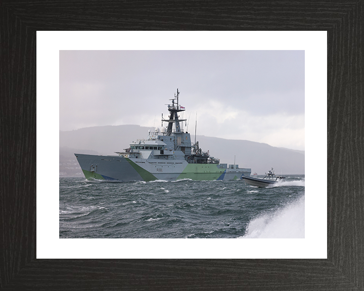 HMS Tyne (P281) Photo Print - With USV Oct 2025 - Royal Navy River Class Patrol Vessel
