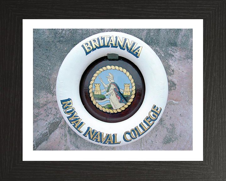 Britannia Royal Naval College (BRNC) Dartmouth Ships Badge or Crest Photo Print - Royal Navy