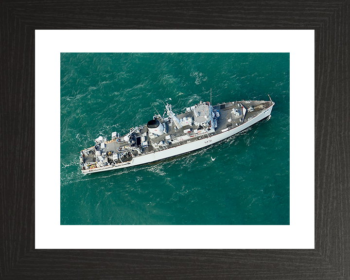HMS Cattistock (M31) Royal Navy Hunt Class MineHunter From Above Photo Print Wall Art Decor Posters, Prints, & Visual Artwork Hampshire Prints 10 x 8 Black Frame Yes