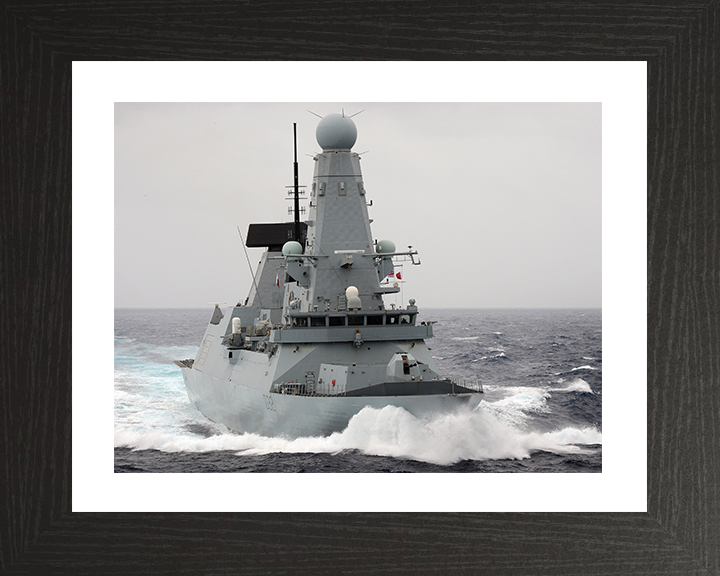 HMS Daring (D32) Photo Print - Caribbean Sea 2013 - Royal Navy Type 45 Destroyer Posters, Prints, & Visual Artwork Hampshire Prints 10 x 8 Black Frame Yes