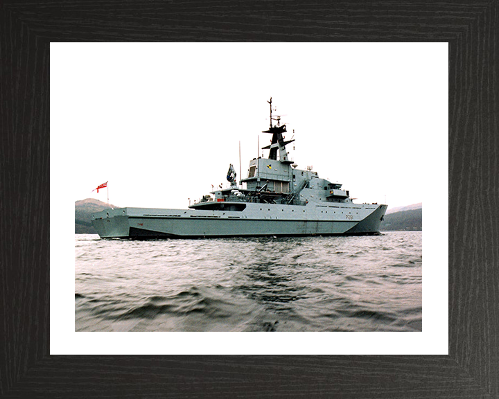 HMS Tyne (P281) Photo Print - On the Clyde 2003 - Royal Navy River Class Patrol Vessel Posters, Prints, & Visual Artwork Hampshire Prints 10 x 8 Black Frame Yes