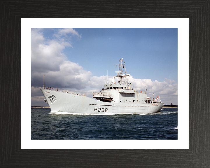 HMS Shetland (P298) Photo Print - Port Side View - Royal Navy Island Class Patrol Vessel