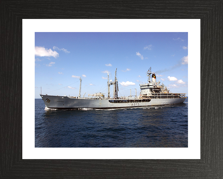 RFA Black Rover (A273) Photo Print - At Sea 2005 - Royal Fleet Auxiliary Rover Class Tanker Posters, Prints, & Visual Artwork Hampshire Prints 10 x 8 Black Frame Yes