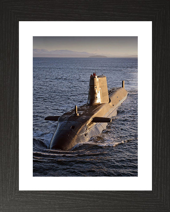 HMS Ambush S120 Royal Navy Astute class Submarine Photo Print or Framed Print - Hampshire Prints