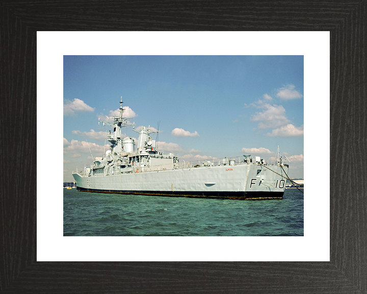HMS Aurora (F10) Royal Navy Leander Class Frigate At A Buoy Photo Print Wall Art Decor Posters, Prints, & Visual Artwork Hampshire Prints 10 x 8 Black Frame Yes