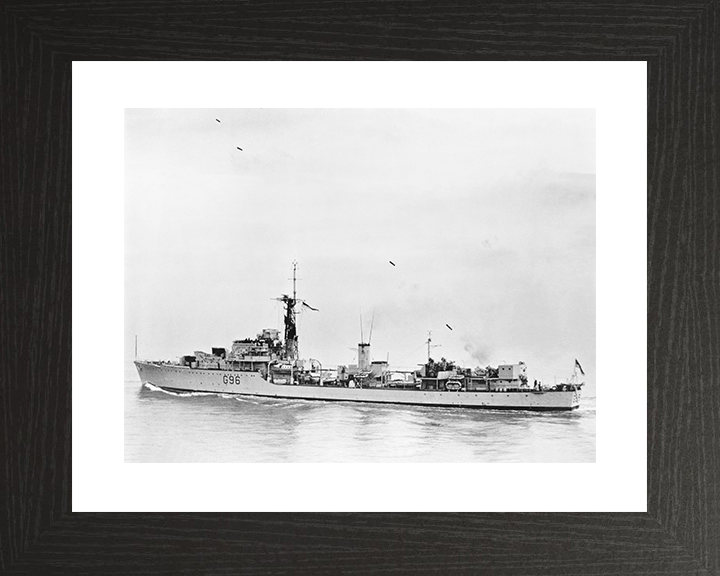 HMS Crossbow (G96) Royal Navy Weapon Class Destroyer Firing Photo Print Wall Art Decor Posters, Prints, & Visual Artwork Hampshire Prints 10 x 8 Black Frame Yes