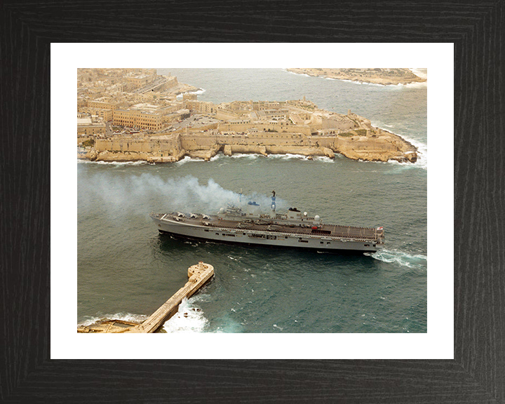 HMS Illustrious (R06) Photo Print - Malta 2000 - Royal Navy Invincible Class Aircraft Carrier