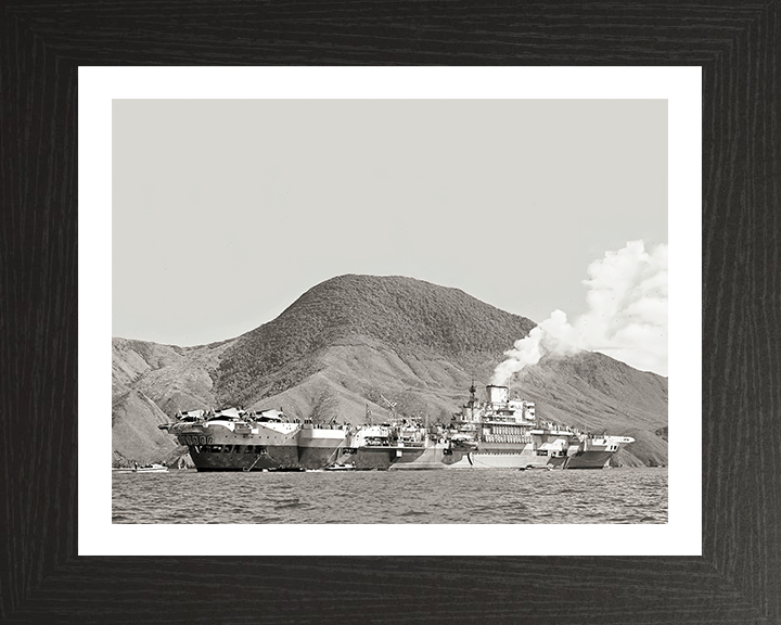 HMS Indefatigable R10 Royal Navy Implacable Class Aircraft Carrier Photo Print or Framed Print - Hampshire Prints
