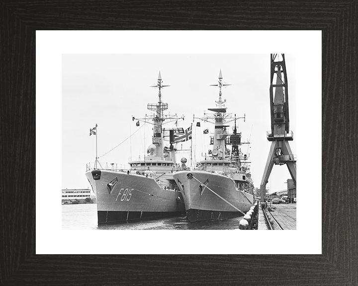 HMS Ariadne (F72) Royal Navy Leander Class Frigate Amsterdam 1979 Photo Print Wall Art Decor Posters, Prints, & Visual Artwork Hampshire Prints 10 x 8 Black Frame Yes