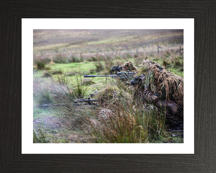 RAF Regiment Snipers | Photo Print | Framed Print | Military | Armed Forces | Royal Air Force | Wall Art | Decor | Print | Photography Hampshire Prints 10 x 8 Black Frame Yes