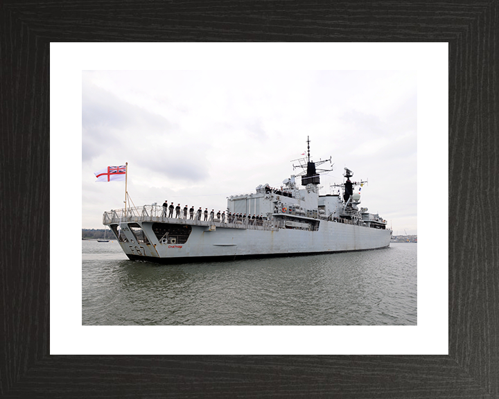HMS Chatham (F87) Royal Navy Type 22 Frigate Devonport 2011 Photo Print Wall Art Decor Posters, Prints, & Visual Artwork Hampshire Prints 10 x 8 Black Frame Yes