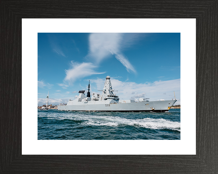 HMS Dauntless D33 Type 45 Destroyer 22 April 2025 Exiting Portsmouth