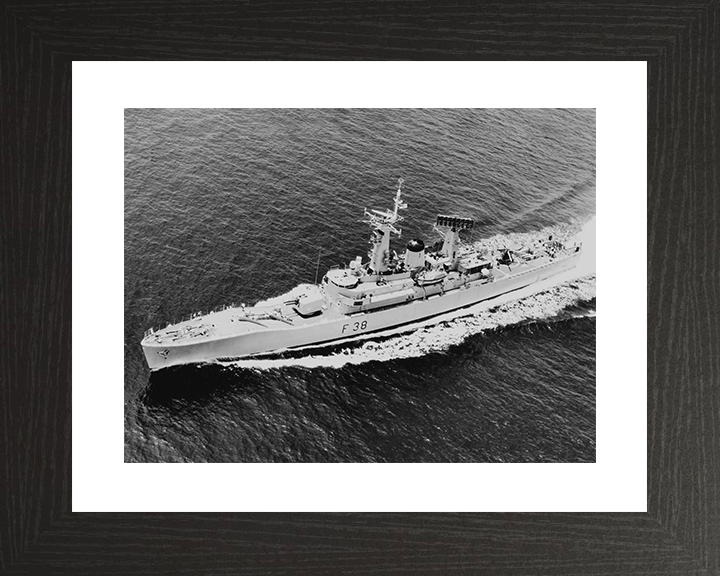 HMS Arethusa (F38) Royal Navy Leander Class Frigate High Port Side View Photo Print Wall Art Decor Posters, Prints, & Visual Artwork Hampshire Prints 10 x 8 Black Frame Yes