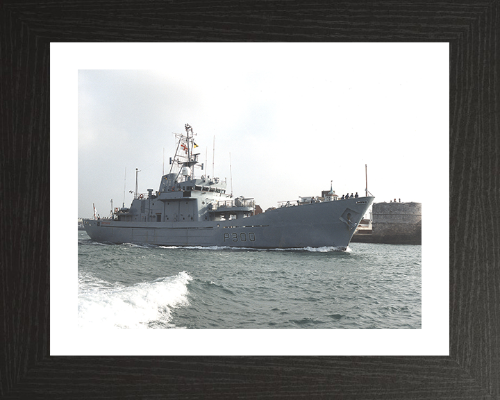 HMS Lindisfarne (P300) Photo Print - Round Tower - Royal Navy Island Class Patrol Vessel