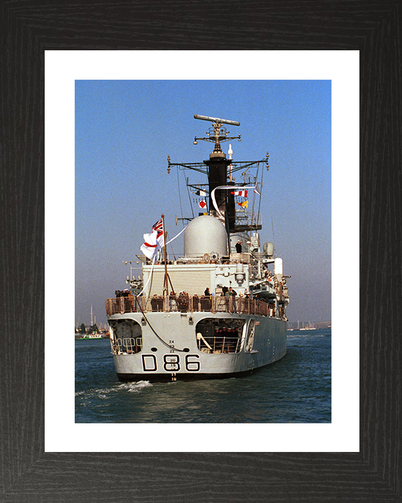 HMS Birmingham (D86) Photo Print - Pays Off 1999 - Royal Navy Type 42 destroyer