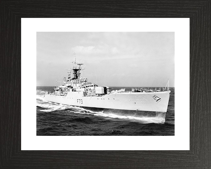 HMS Eastbourne (F73) Royal Navy Whitby Class Frigate Starboard View Photo Print Wall Art Decor Posters, Prints, & Visual Artwork Hampshire Prints 10 x 8 Black Frame Yes