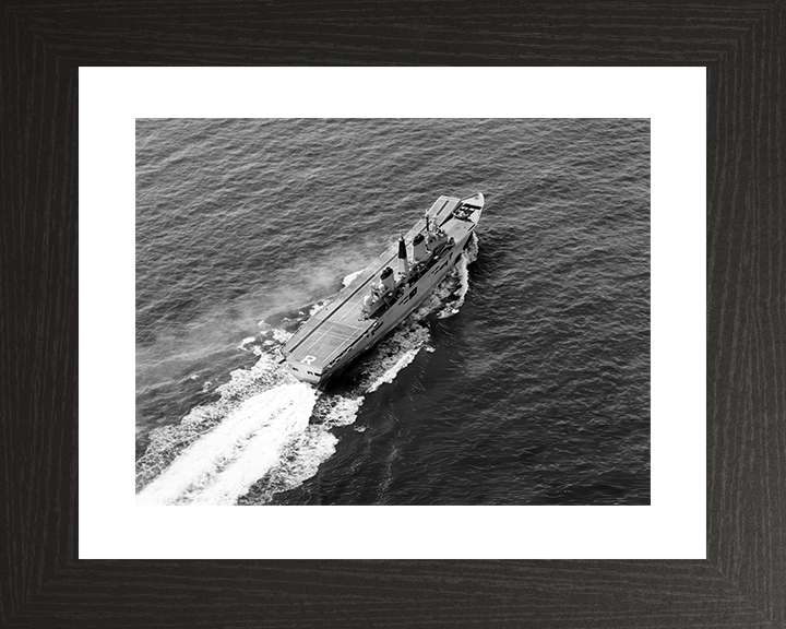 HMS Ark Royal (R07) Royal Navy Invincible Class Aircraft Carrier Sea Trials 1985 Photo Print Wall Art Decor Posters, Prints, & Visual Artwork Hampshire Prints 10 x 8 Black Frame Yes