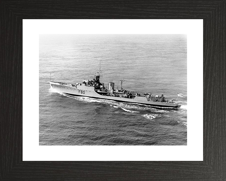 HMS Duncan (F80) Royal Navy Blackwood Class Frigate Port Side View Photo Print Wall Art Decor Posters, Prints, & Visual Artwork Hampshire Prints 10 x 8 Black Frame Yes