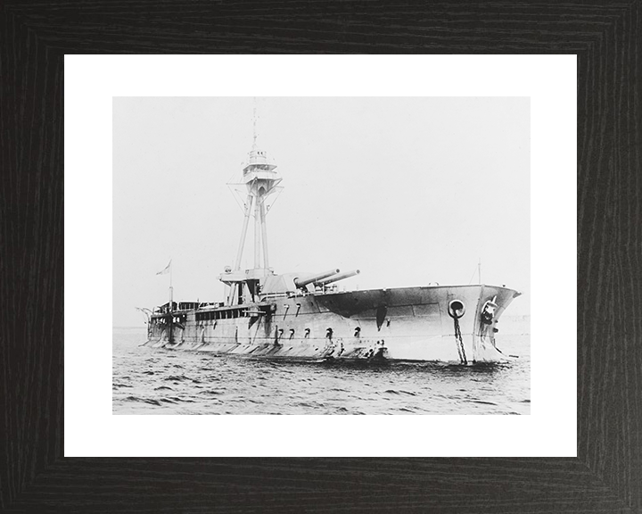 HMS Abercrombie (1915) Royal Navy Abercrombie Class monitor Monitor Photo Print Starboard Bow View Warship Wall Art Posters, Prints, & Visual Artwork Hampshire Prints 10 x 8 Black Frame Yes
