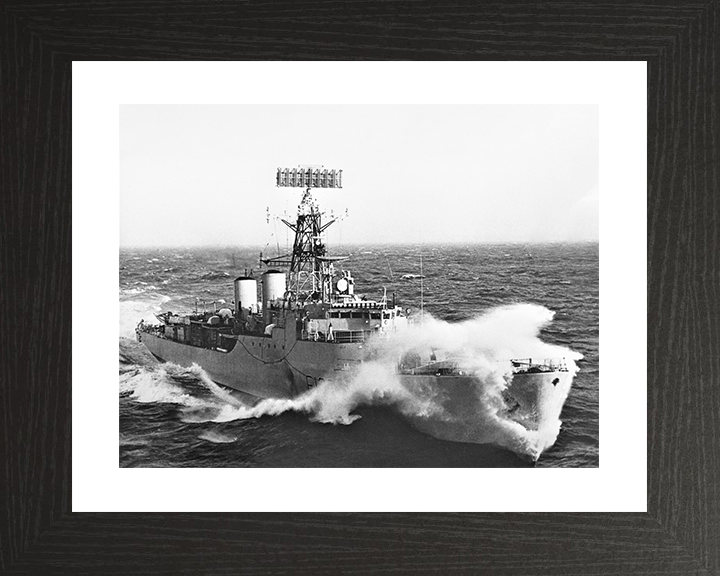HMS Tartar (F133) Photo Print - In Heavy Seas - Royal Navy Tribal Class Frigate Posters, Prints, & Visual Artwork Hampshire Prints 10 x 8 Black Frame Yes