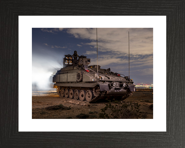 British Army Stormer combat vehicle With Starstreak Photo Print Wall Art Military Poster Posters, Prints, & Visual Artwork Hampshire Prints 10 x 8 Black Frame Yes