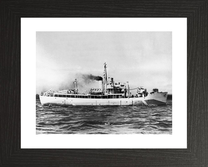 HMS Bryher (T350) Royal Navy Island Class Trawler Starboard Side Photo Print Wall Art Decor Posters, Prints, & Visual Artwork Hampshire Prints 10 x 8 Black Frame Yes