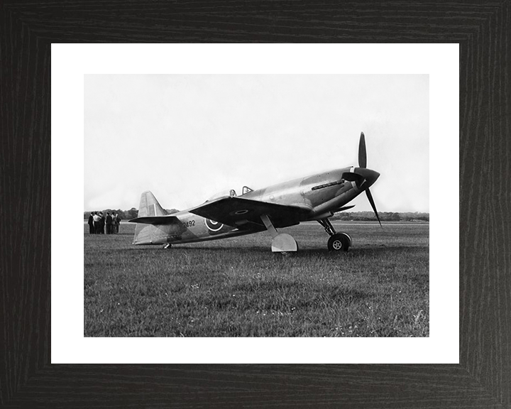 RAF Martin-Baker MB-3 Plane on the Ground Photo Print - Royal Air Force Aircraft Posters, Prints, & Visual Artwork Hampshire Prints 10 x 8 Black Frame Yes