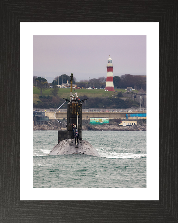 HMS Triumph (S93) Photo Print - Devonport 2024 - Royal Navy Trafalgar Class Submarine