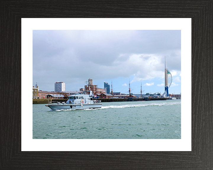 HMS Blazer (P279) Photo Print - Portsmouth Return 2019 - Royal Navy Archer Class P2000 Patrol Vessel Posters, Prints, & Visual Artwork Hampshire Prints 10 x 8 Black Frame Yes