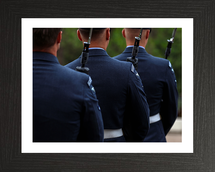 RAF Regiment on Parade Photo Print - Royal Air Force Hampshire Prints 10 x 8 Black Frame Yes