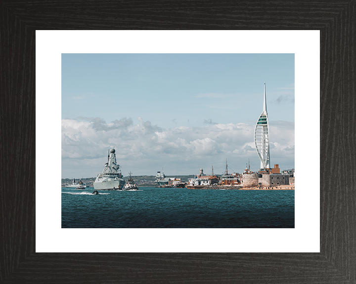 HMS Dauntless D33 Type 45 Destroyer 22 April 2025 Leaving Portsmouth