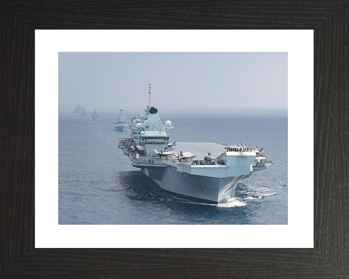 HMS Queen Elizabeth R08 Royal Navy Queen Elizabeth Class Aircraft Carrier Photo Print or Framed Print - Hampshire Prints