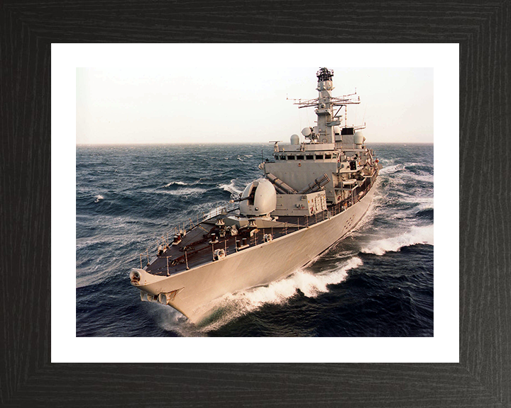 HMS Argyll (F231) Photo Print - At Sea 2002 - Royal Navy Type 23 Frigate Posters, Prints, & Visual Artwork Hampshire Prints 10 x 8 Black Frame Yes
