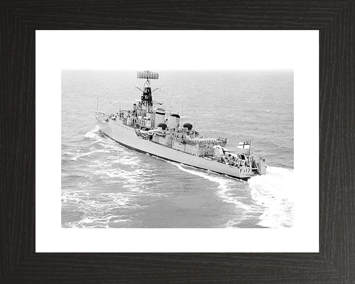 HMS Ashanti (F117) Royal Navy Tribal Class Frigate Turning to Port Photo Print Wall Art Decor Posters, Prints, & Visual Artwork Hampshire Prints 10 x 8 Black Frame Yes