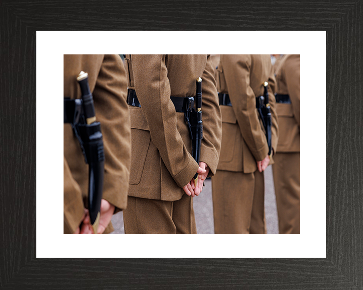 British Army Royal Gurkha Rifles Kukri Knife Closeup Passing Off Parade Photo Print Wall Art Posters, Prints, & Visual Artwork Hampshire Prints 10 x 8 Black Frame Yes